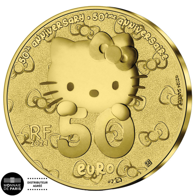 50 Euro Or France BE 2024 Japon - Hello Kitty - Trésor du Patrimoine