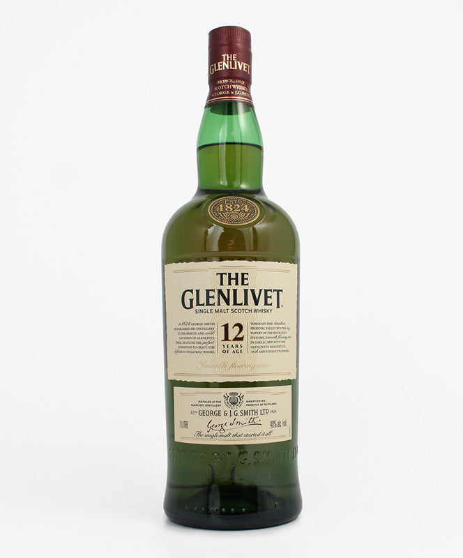 GLENLIVET 12 YR SINGLE MALT 1L – Triphammer Wines and Spirits