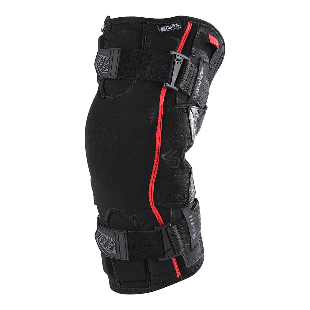 6400 Motocross Knee Brace, Solid Black | Troy Lee Designs