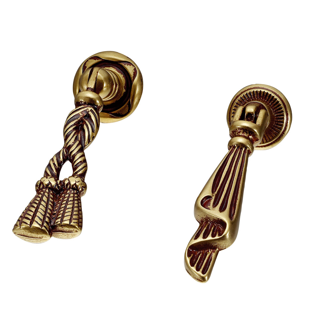 真鍮製 アンティーク調ブラリ・つまみ KTH-K065｜引き出し取っ手