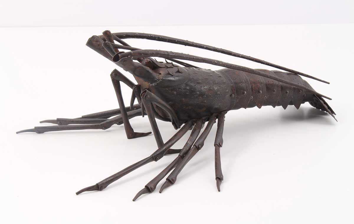 自在置物 明珍 海老図[E00006]｜刀剣や刀の販売なら日本刀販売専門店