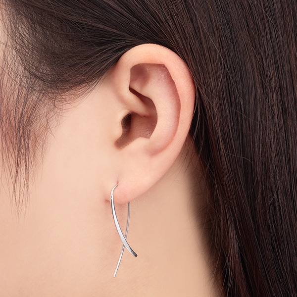 K18ホワイトゴールドピアス(RPE110-002)|TSUTSUMI（ジュエリーツツミ