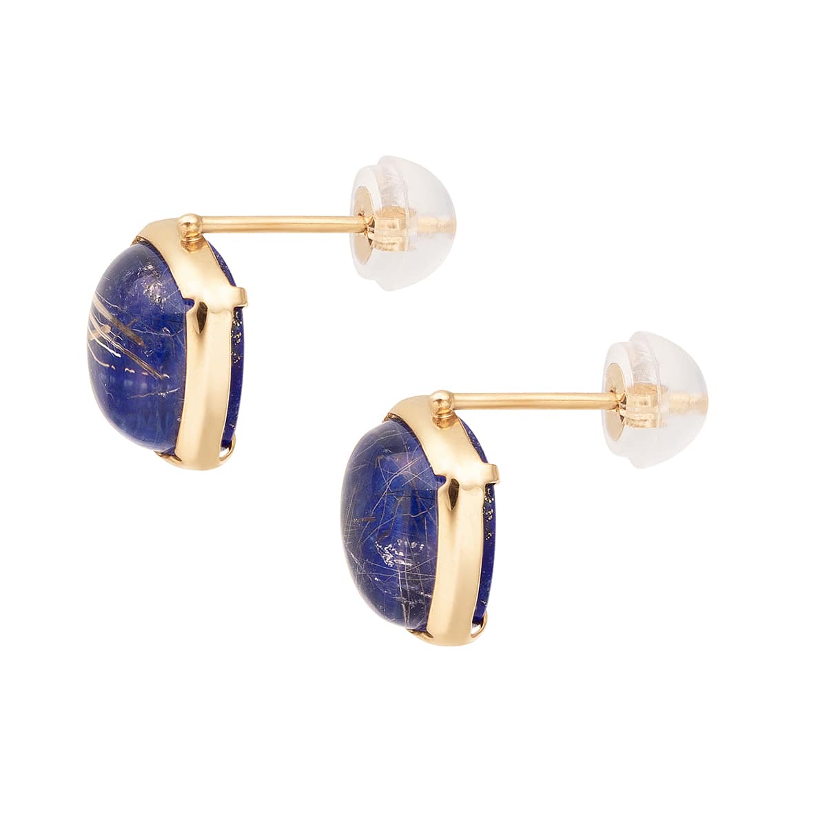 K10イエローゴールドラピスラズリピアス(RPE918-003)|TSUTSUMI