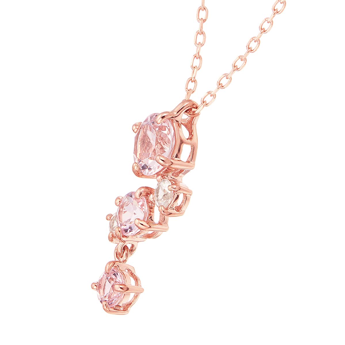 K10ピンクゴールドモルガナイトネックレス(RPN074-002)|TSUTSUMI