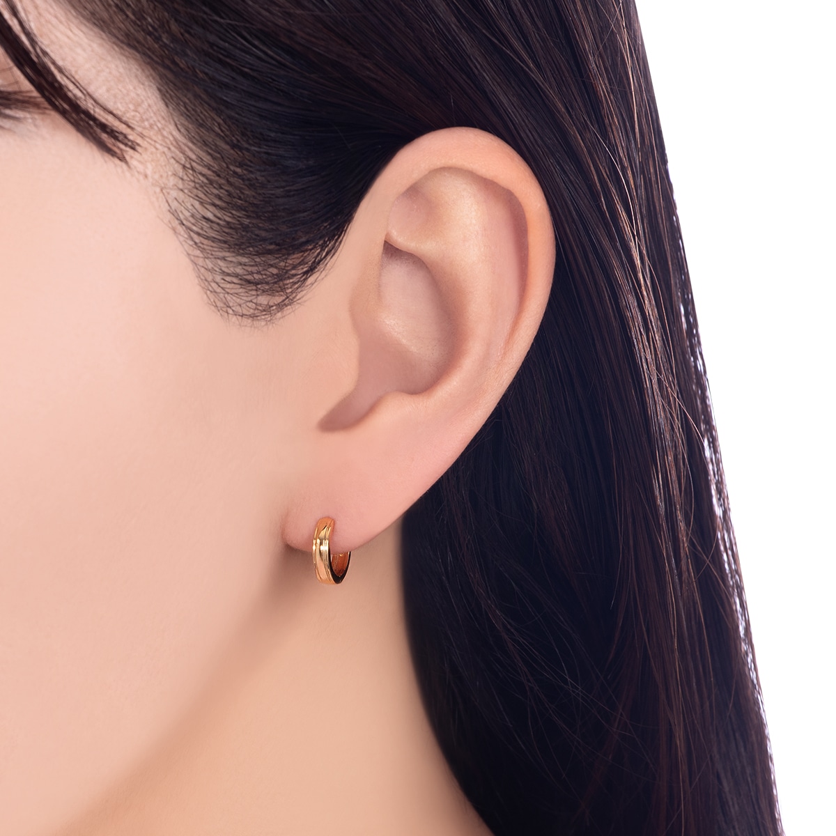 ツツミ 18Kゴールド フープピアス ピアスタイプ/フープ|TSUTSUMI