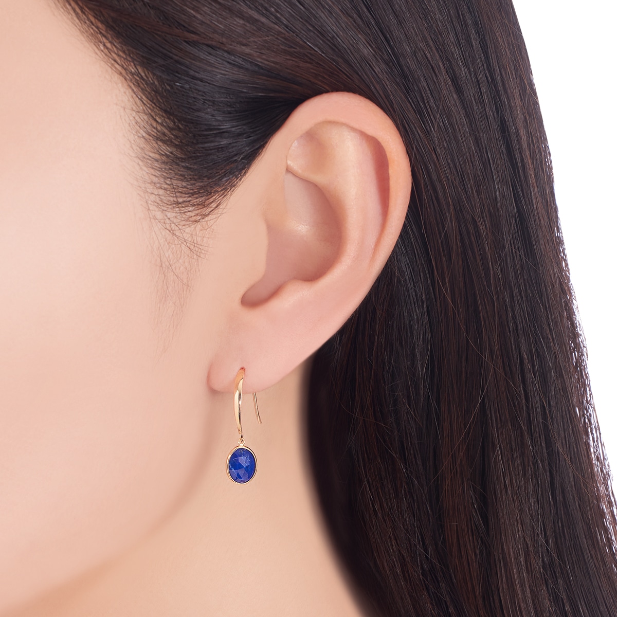 K10イエローゴールドラピスラズリピアス(RPE492-003)|TSUTSUMI