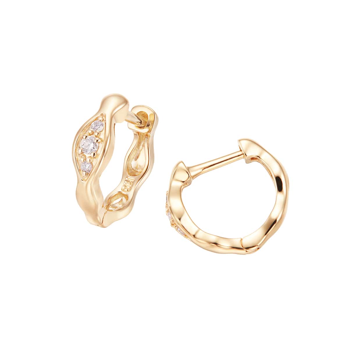 K10イエローゴールドダイヤモンドピアス(RPE357-003)|TSUTSUMI