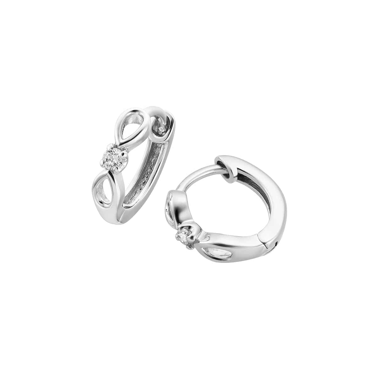 K10ホワイトゴールドダイヤモンドピアス: ピアス|TSUTSUMI（ジュエリー