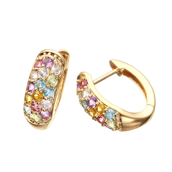 プラチナ/K18イエローゴールドピアス(RPE293-002)|TSUTSUMI