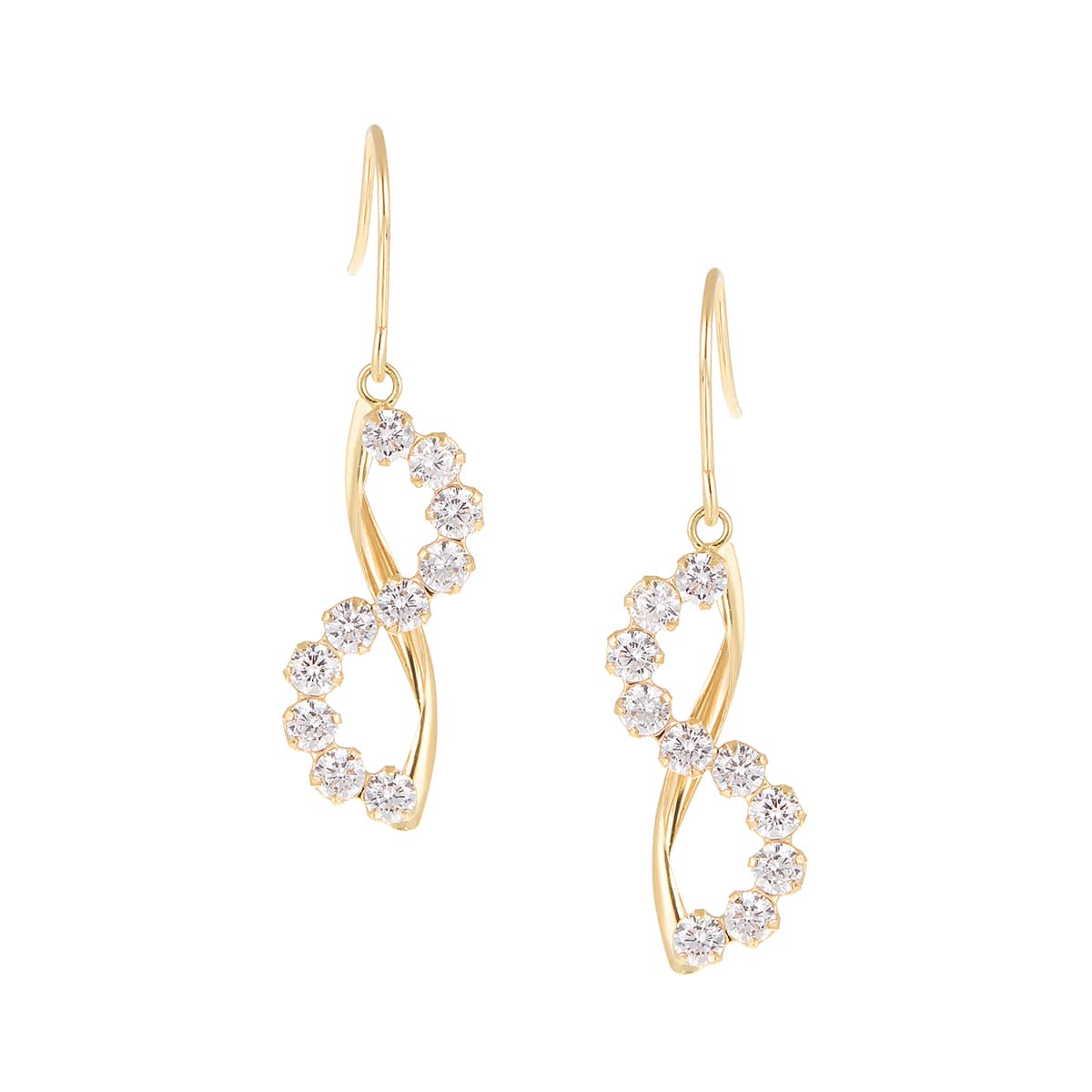 K10イエローゴールドキュービックピアス(RPE563-002)|TSUTSUMI