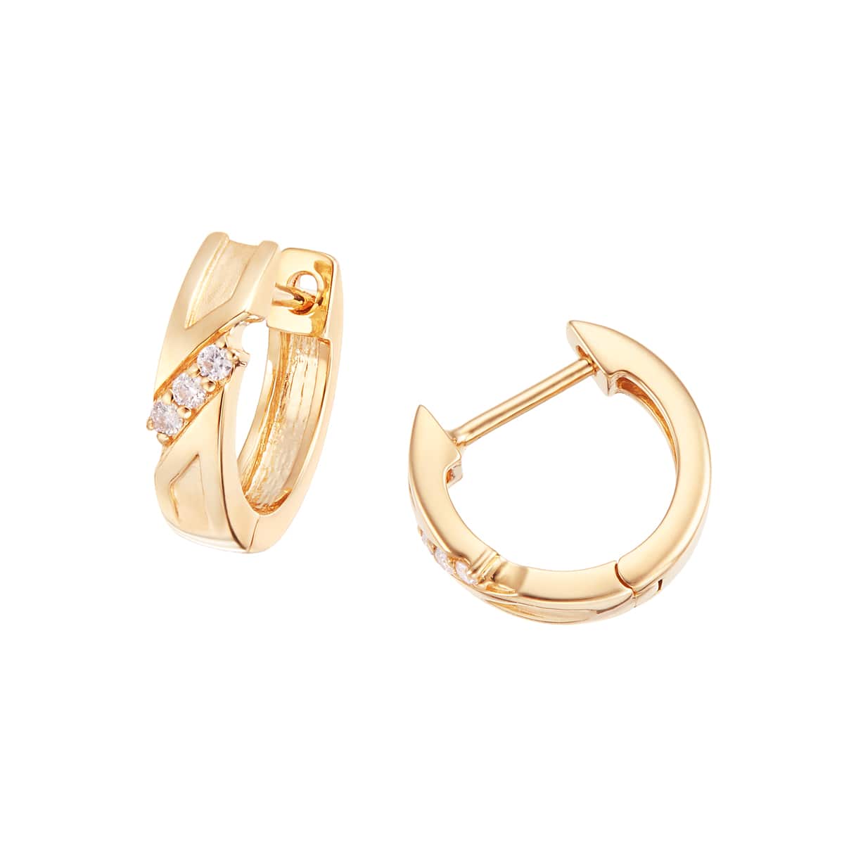 K10イエローゴールドダイヤモンドピアス(RPE886-002)|TSUTSUMI