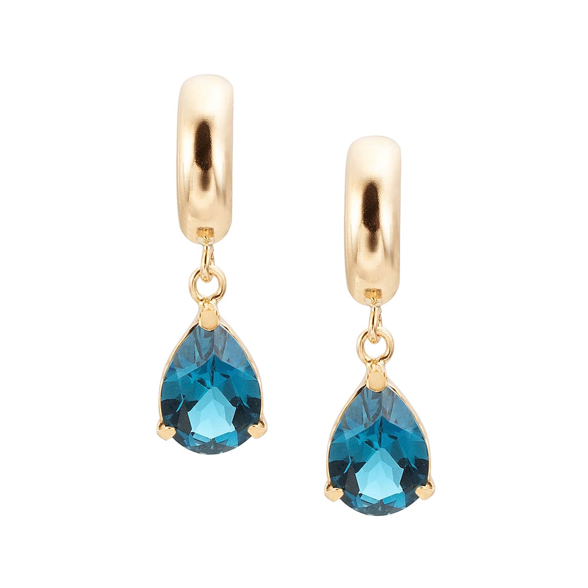 K10イエローゴールドロンドンブルートパーズピアス(RPE836-003