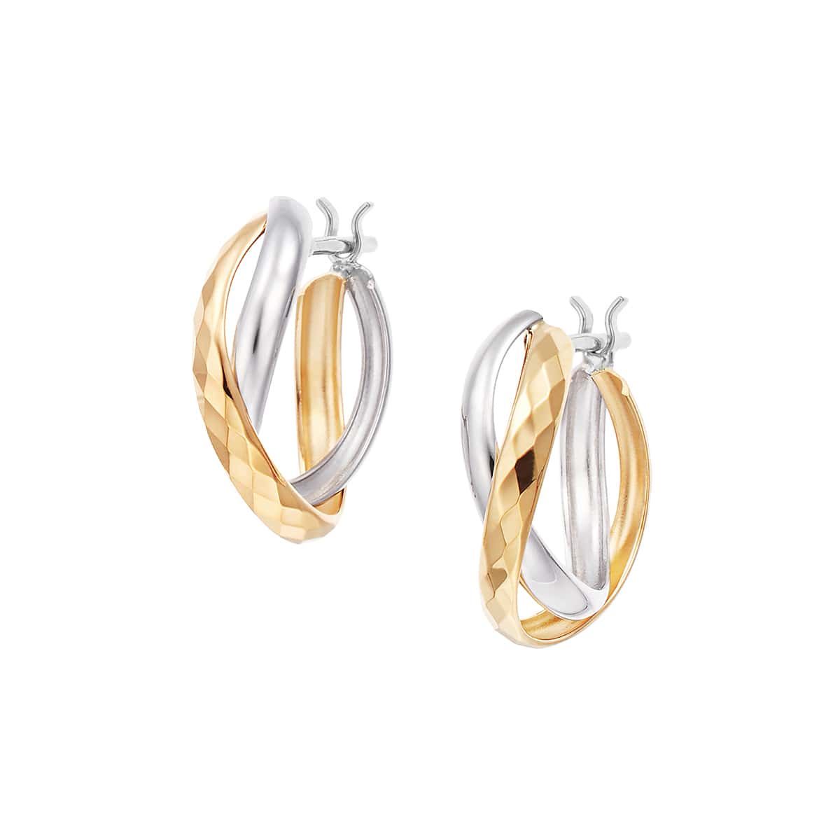 K10イエローゴールド/K10ホワイトゴールドピアス(RPE984-001)|TSUTSUMI