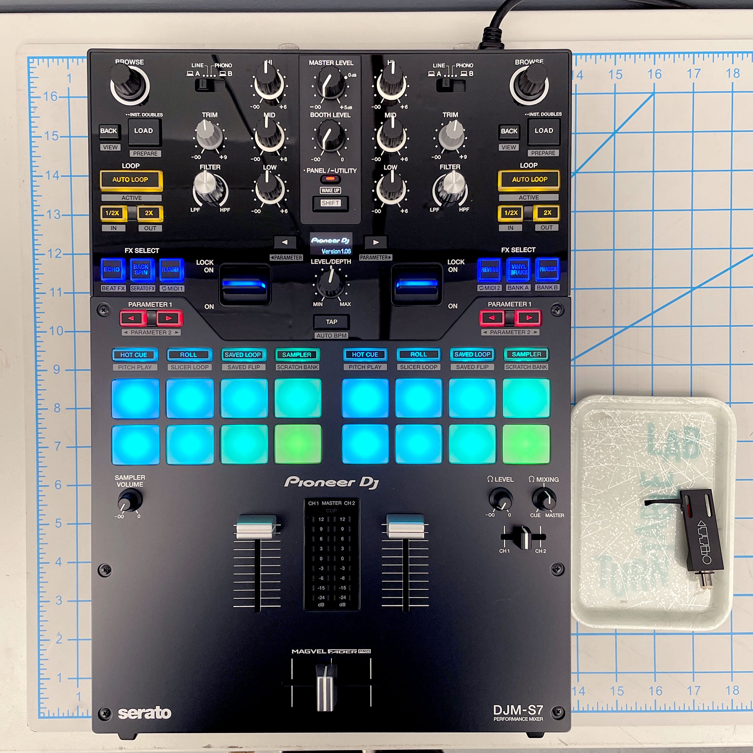 Pioneer DJ: DJM-S7 2-Channel Scratch Mixer – TurntableLab.com