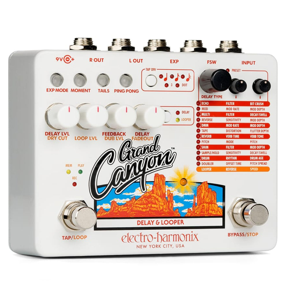Electro-Harmonix Grand Canyon Delay Loop Station Effects Pedal
