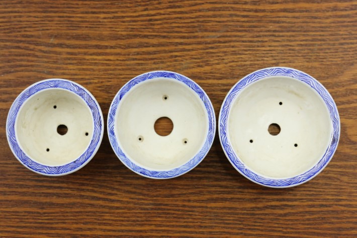 文山 丸 花模様 盆栽鉢 文山 丸 花模様 盆栽鉢 （Newest Products - 森流