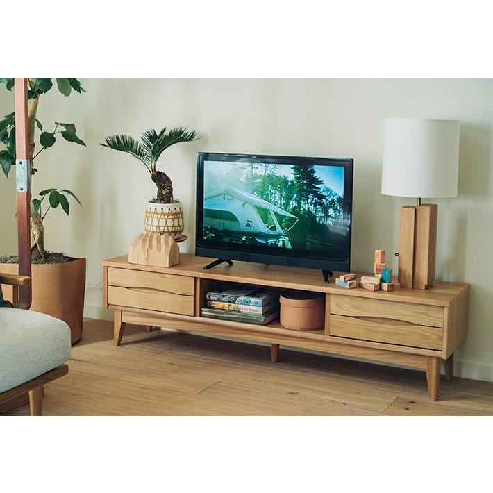 □unico/ウニコ□SOLK TVボード W1600 ナチュラル 北欧スタイル unico