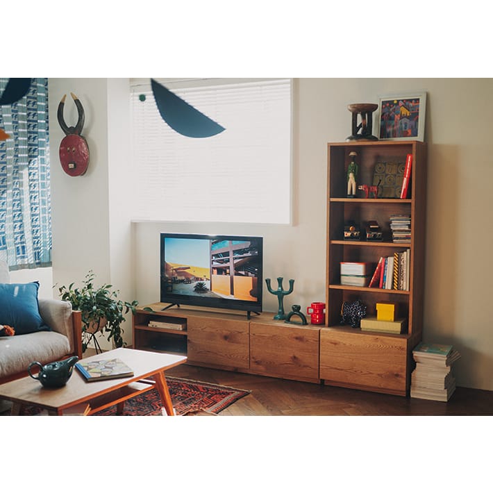 ウニコunico テレビボードテレビ台無料で小物引き出し4個付き