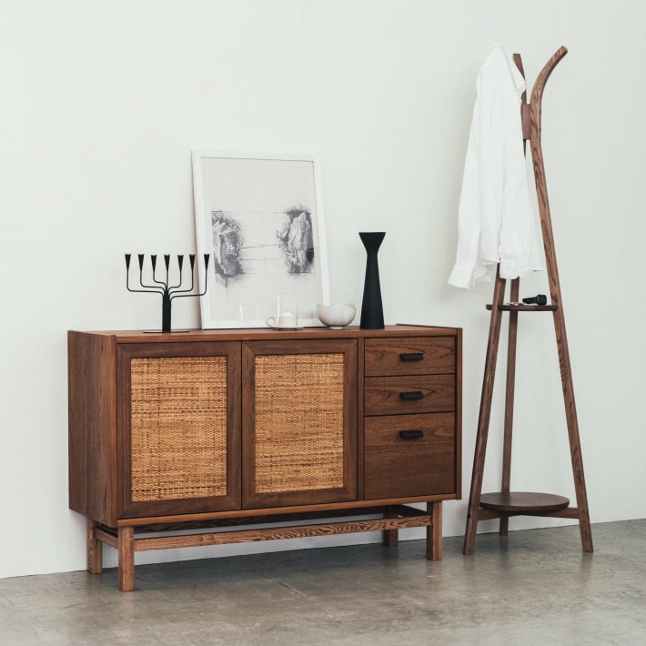 ウニコ ラタンキャビネット サイドボード unico