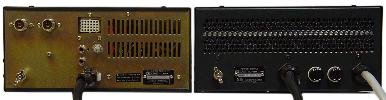 ICOM IC-2KLとIC-2KLPSのセット ICOM IC-2KL HF帯500Wリニアアンプ
