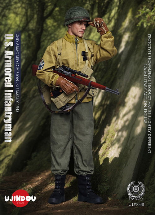 UJINDOU】UD9038 1/6 WW2 U.S. Armored Infantryman, 2nd Armored