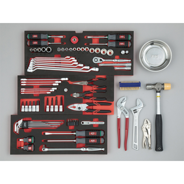 KTC SK38026XR 9.5sq.スタンダードセット[80点](3段3引出し)【2026SK