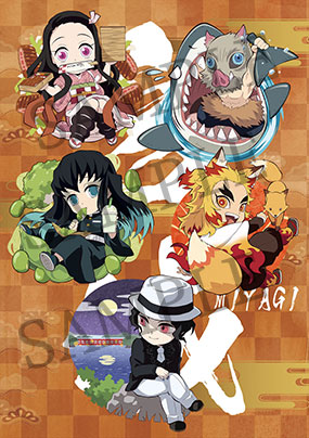 鬼滅の刃 全集中展 宮城 ご当地 アクリルチャーム 煉獄杏寿郎 鬼