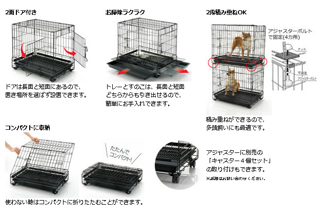 リッチェル プロフェッショナルペットケージ XL / 送料無料 | 通販