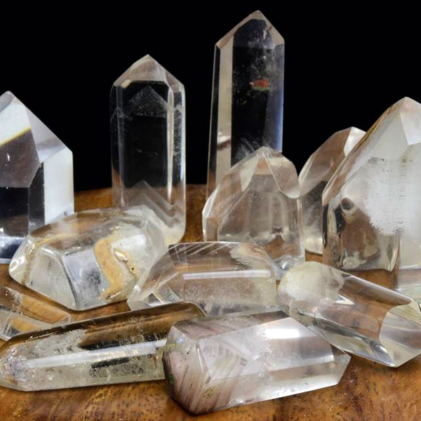 ファントムクォーツ ミニポイント 六角柱｜150gセット｜詰め合わせ