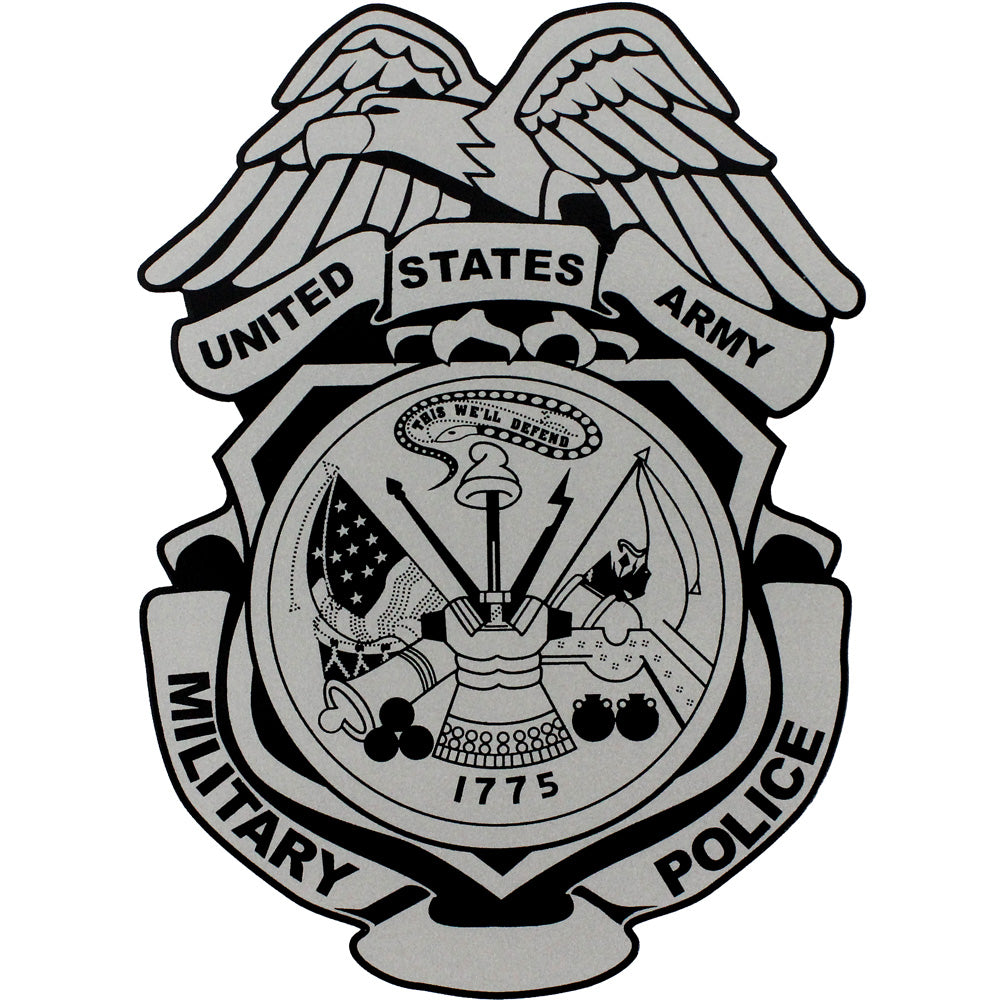 Army Plaque U.S. Army Military Police Car Emblem - Officially