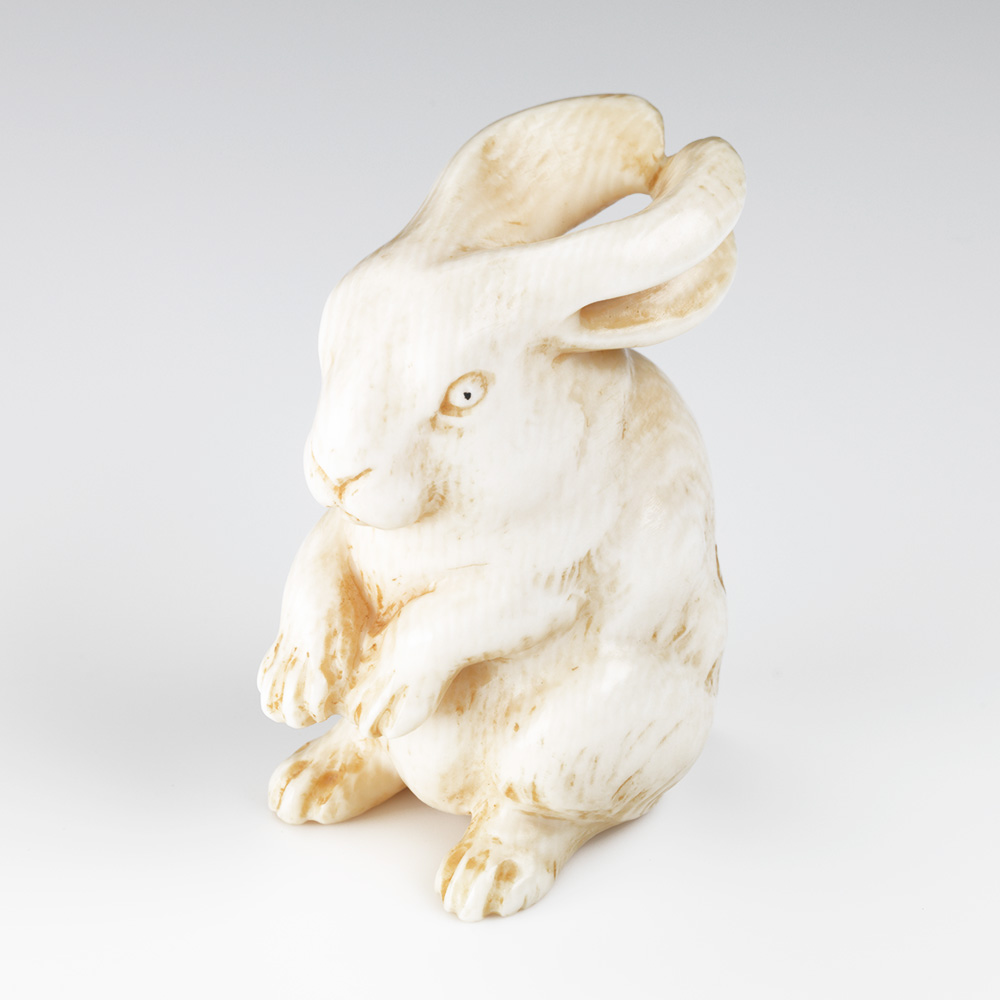 光斎作 根付 耳くらべ うさぎ 光斎作 根付 耳くらべ うさぎ - メルカリ