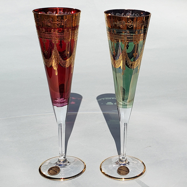 ベネチアングラス装飾グラス スモーキーグレー Nason &Moretti製