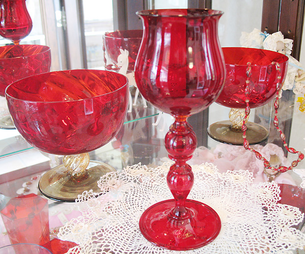 ワイングラス ベネチア イタリア ベネチアングラスのペア 2点セット