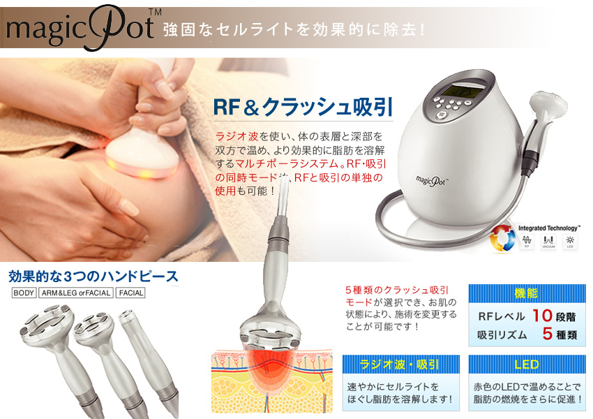 マジックライン最新型高周波ラジオ波バキューム吸引