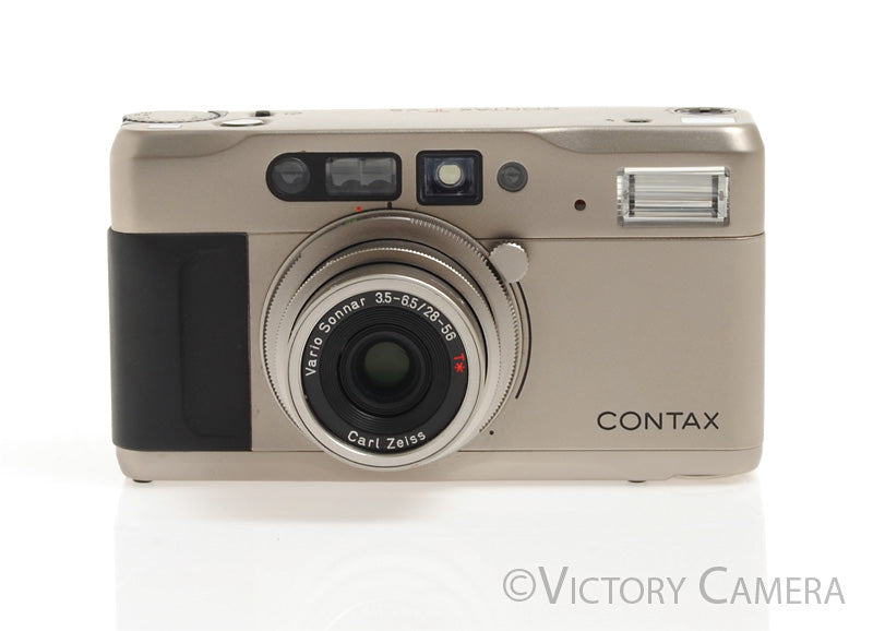 Contax TVS T VS Titanium Camera w/ Vario Sonnar 28-56mm T* Lens [EXC+]