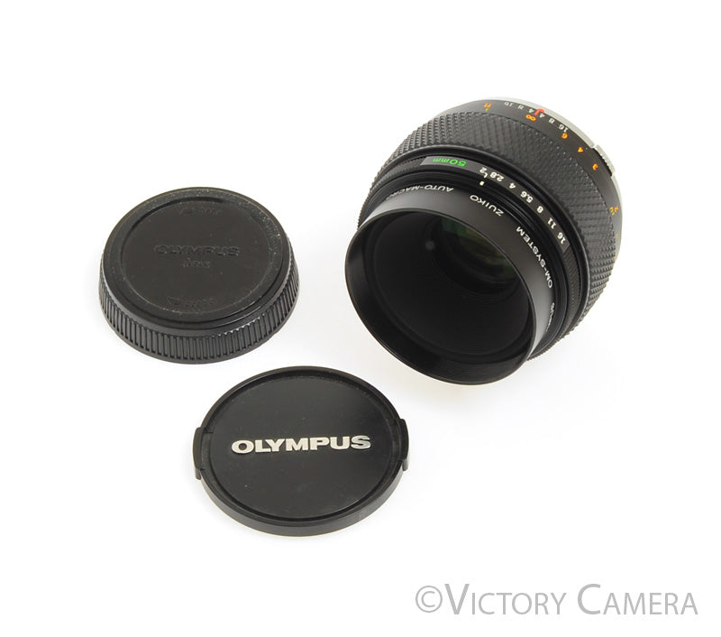 Olympus Zuiko 50mm f2 Auto-Macro Rare Lens for OM [EXC+]