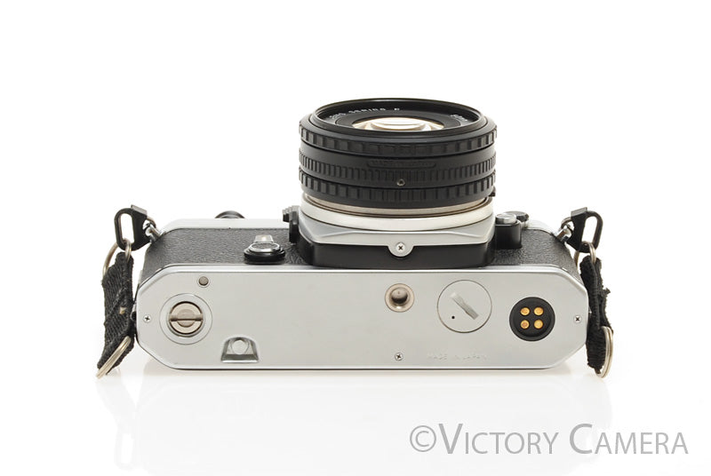 Nikon FE Chrome 35mm Film Camera 50mm F1.8 Lens [EXC+]