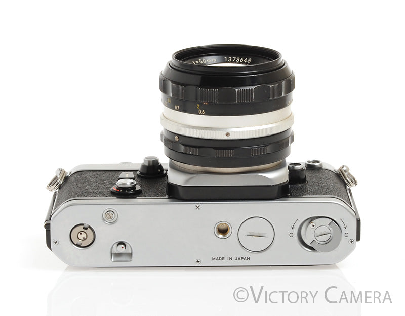 Nikon F2 with Nikkor-S 50mm f1.4 lens and Eye Level Finder -New Seals-