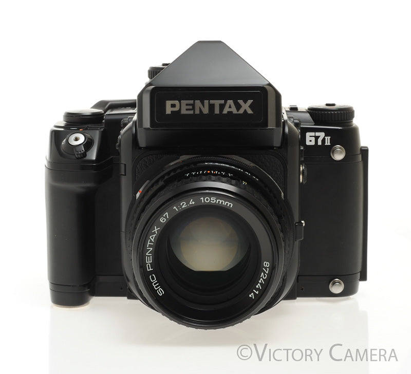 Pentax 67 II 67II 6x7 Medium Format Camera w AE Finder 105mm f2.4 Lens