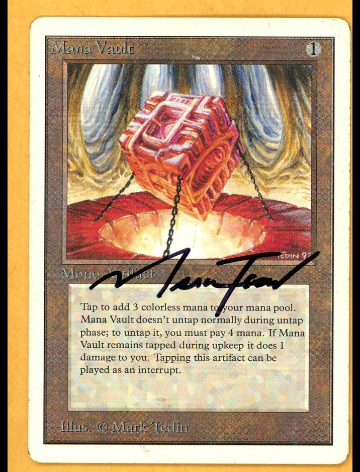 マジック：ザ・ギャザリング Mana Vault signed Mana Vault Revised