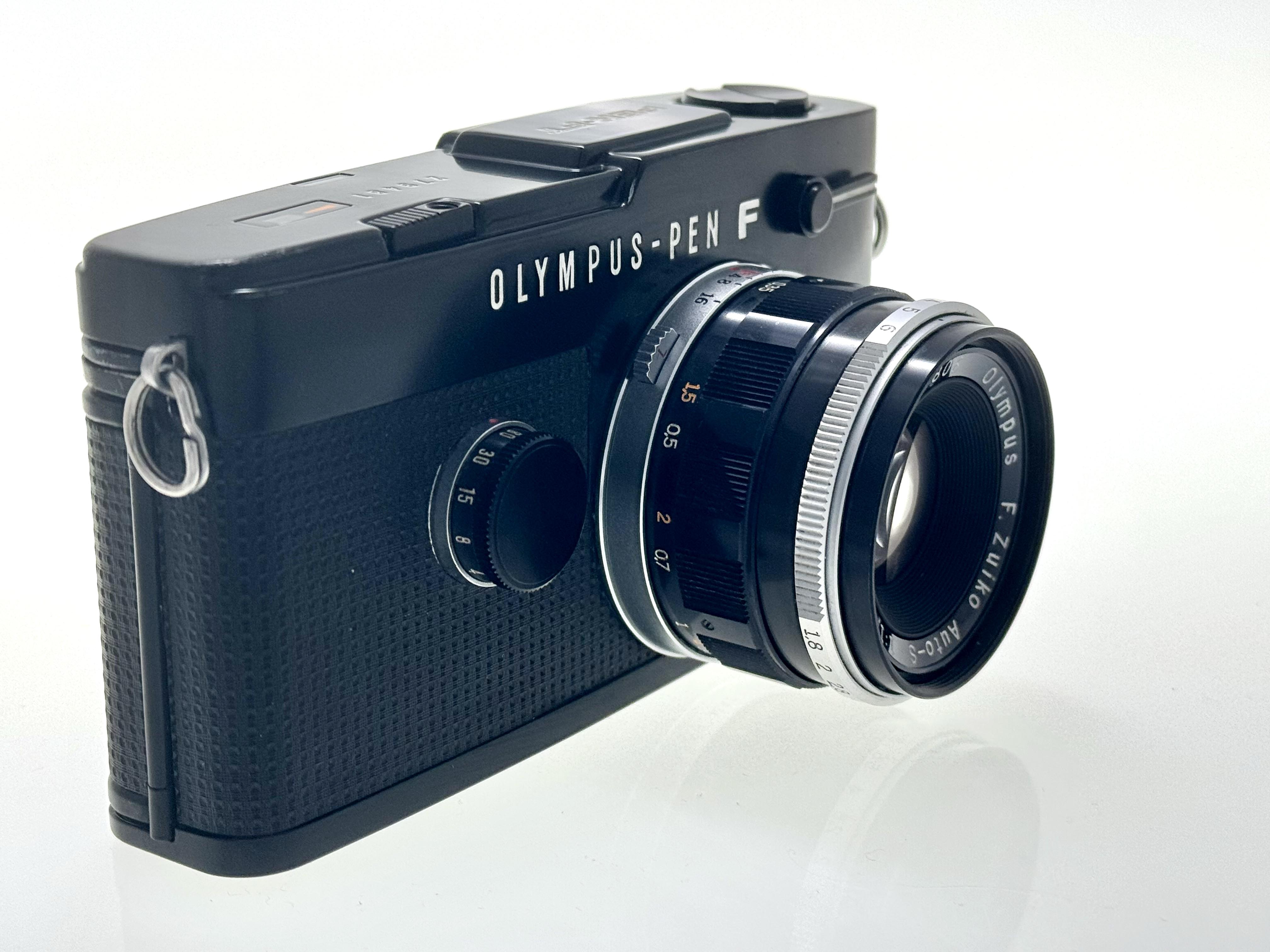 Vintage Black Olympus Pen FT Half-Frame Film Camera with Zuiko