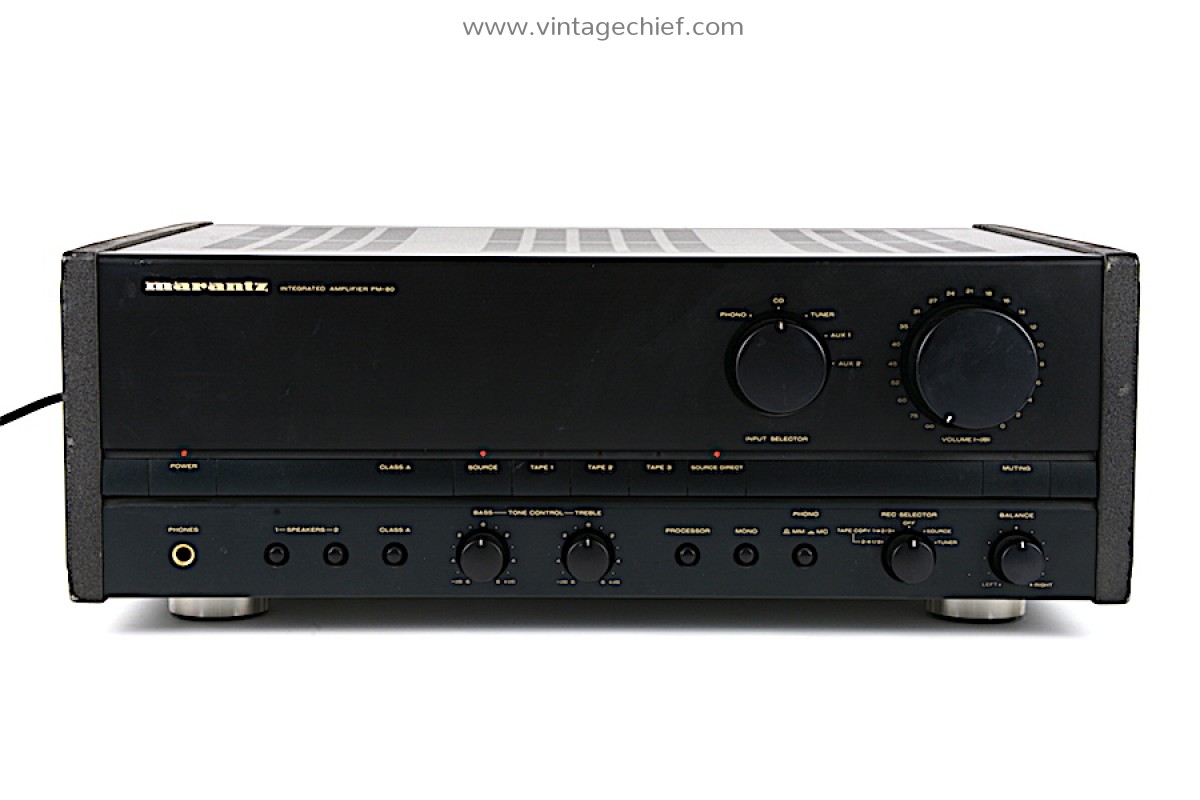 Marantz PM-80 Amplifier + ZAMAC Side Panels | 2 x 100 Watt | Phono