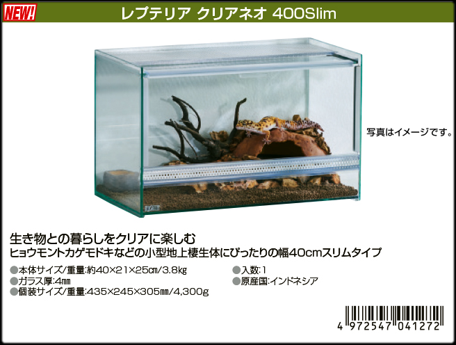 レプテリアクリアネオ400Slim ジェックス エキゾテラ 販売 通販
