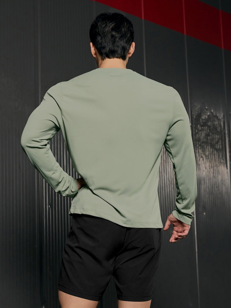 エアワッフル メッシュ レギュラーフィット 長袖