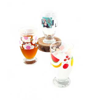 1個からOK!360度フルカラー印刷のオリジナルレトログラス（335ml）なら