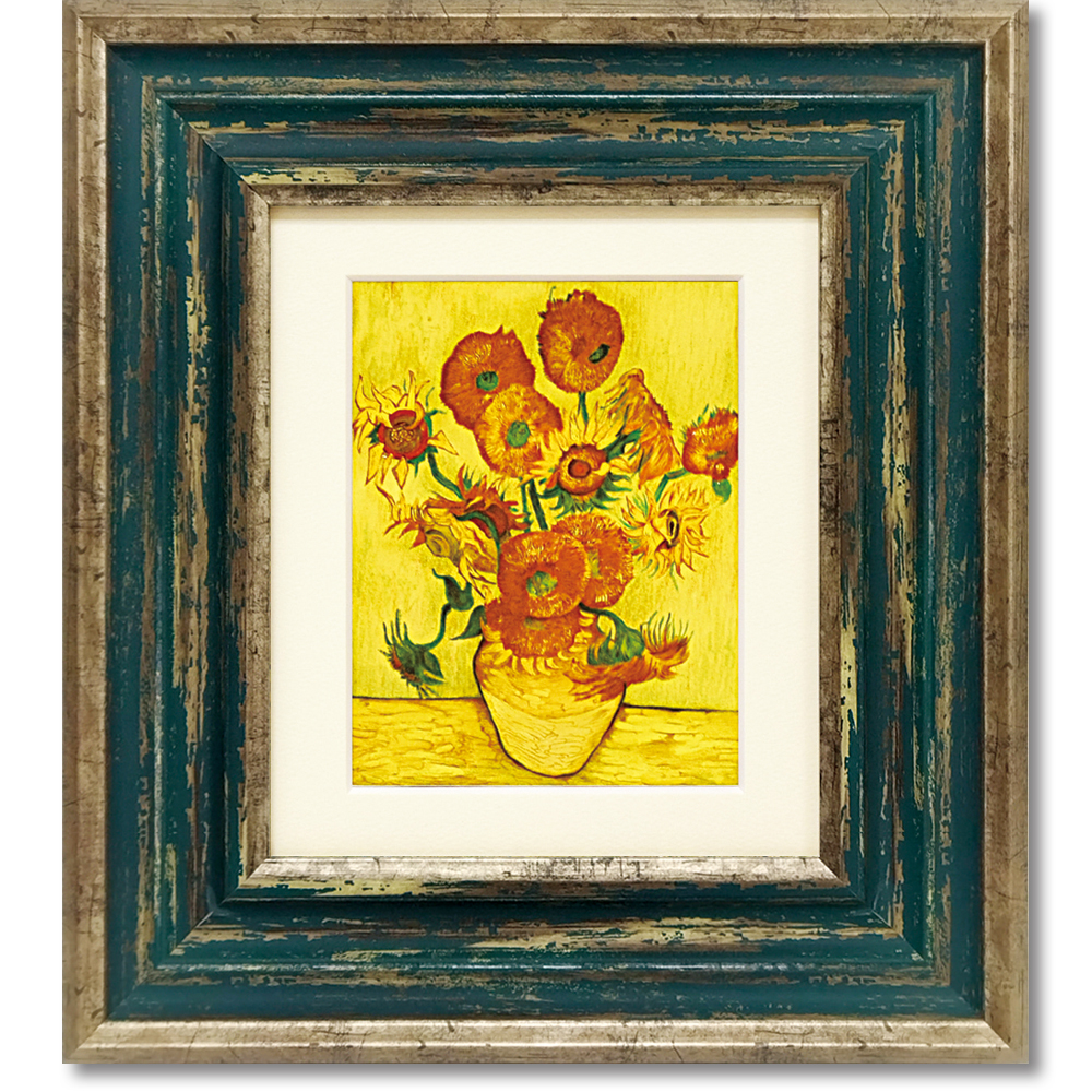 45☓35cm】ゴッホキマワリ キャンバスアート ゴッホ美術館 Sサイズ