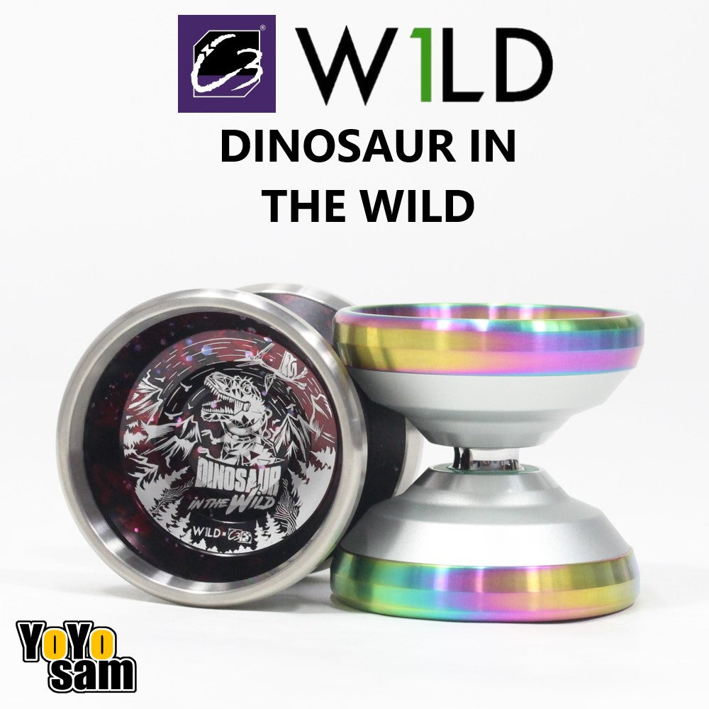 C3yoyodesign x W1LD Dinosaur in the Wild Yo-Yo - Bi-Metal - 6061