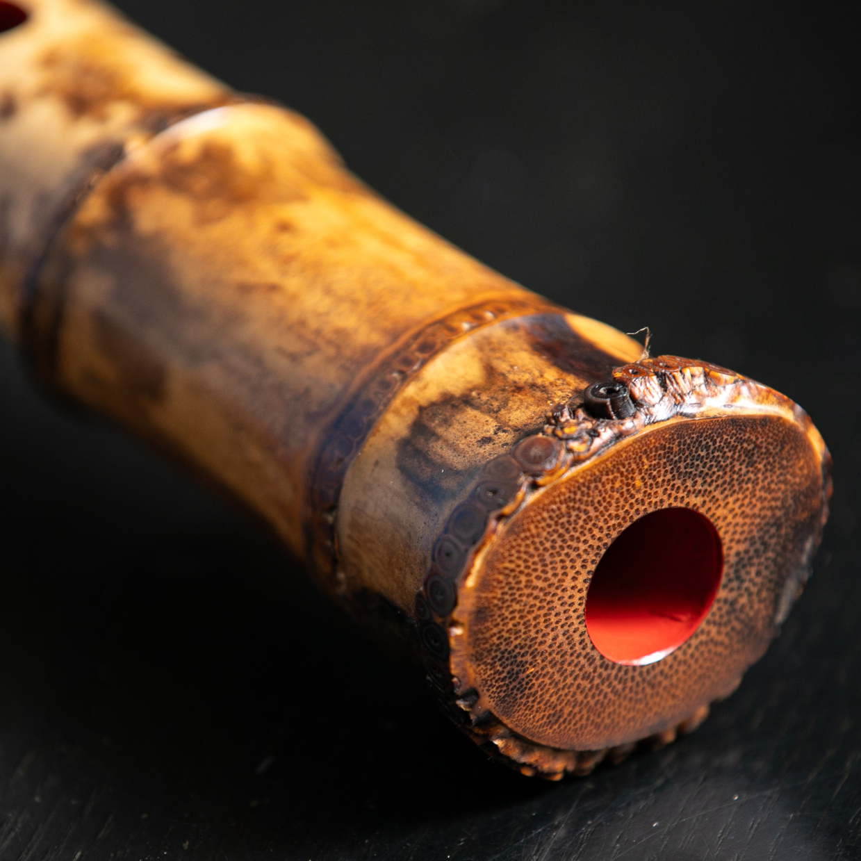 尺八 琴古流 二尺二寸管 中継ぎ 銀巻き 長尺管【音出し確認済み