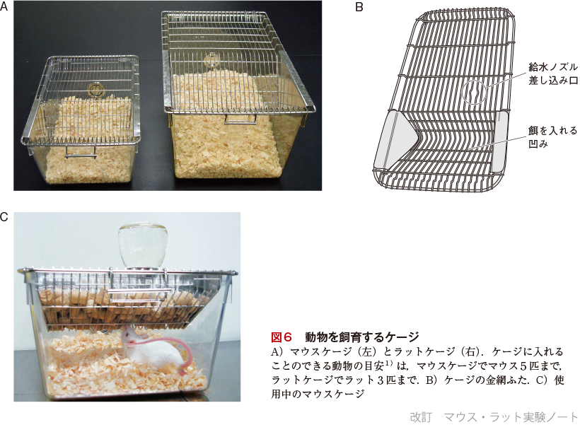 マウス ラット 飼育ケージ 3点セット 実験動物用 新品
