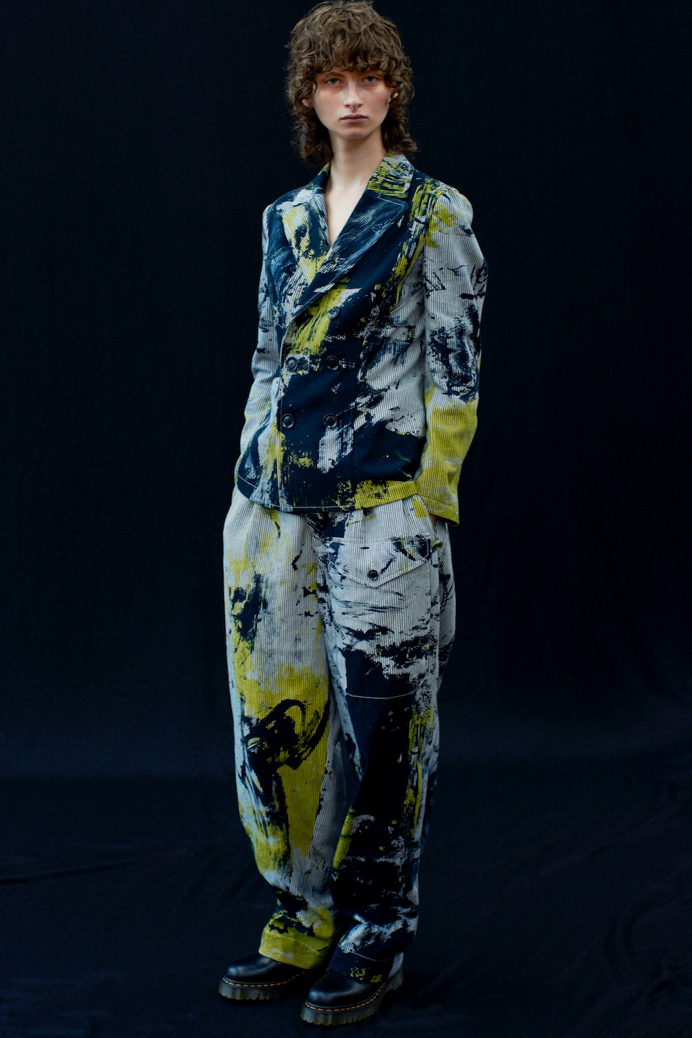 2023年春夏y's ムラ染めワイドサルエルパンツ ワイズ ヨウジヤマモト